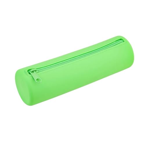 Make-Up-Aufbewahrungstasche Small Square Silicone Cosmetic Storage Bag Large Capacity Travel Makeup Brush Holder Portable Cosmetic Waterproof Organizer Kosmetiktasche(Light Green-Round) von MZPOZB