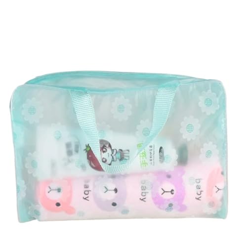 Waterproof PVC Cosmetic Storage Bag Women Transparent Organizer for Makeup Pouch Compression Travelling Bath Bags(Green) von MZPOZB