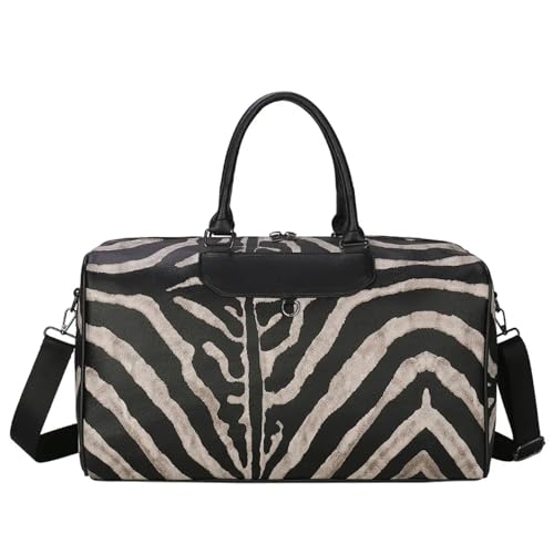 Weekender Bag Große Handgepäck-Koffer-Handtasche, Leder-Damentasche, Umhängetasche, Tragetaschen for Damen, Reisekoffer Duffel-Reisetasche von MZPOZB