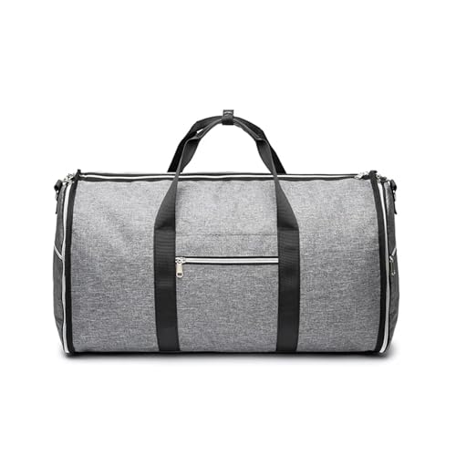 Weekender Bag Große Kapazität Reise Seesack Männer Anzug Lagerung Schulter Tasche Frauen wasserdichte Oxford Faltbare Große Reisetasche Männer Gepäck Tasche Duffel-Reisetasche (Color : Dark Gray) von MZPOZB