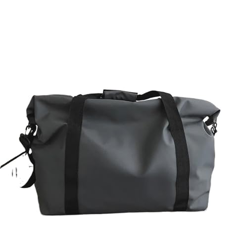 Weekender Bag Oxford Reisetasche Handtaschen Große Kapazität Handgepäck Taschen Männer Frauen Schulter Outdoor Tote Wochenende wasserdichte Sport Sporttasche Duffel-Reisetasche (Color : Black) von MZPOZB