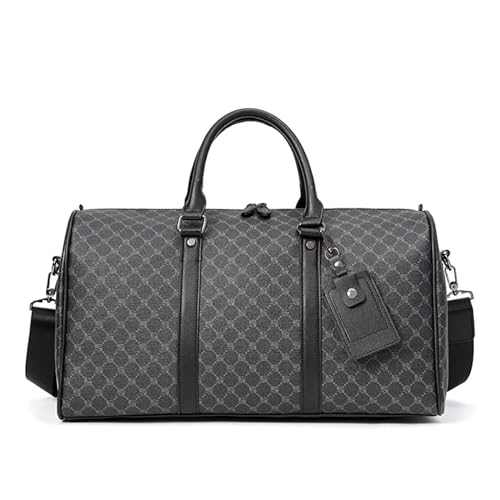 Weekender Bag Reisetaschen Herren Leder Umhängetasche Reise Fitness Kapazität Koffer Handtaschen Handgepäck Reisetaschen Duffel-Reisetasche von MZPOZB