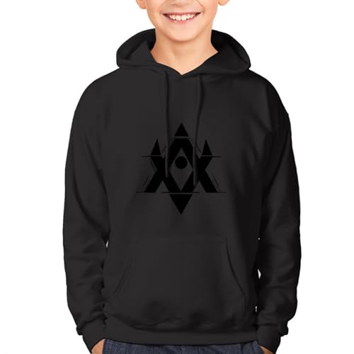 MZPQDKSLK Unisex Kids Teens Boys Girls Alan Druck Baumwolle Hoodie Kapuzenpullover Walker Langarm Pullover Sweatshirt mit Taschen Musik DJ Kleidung Merch für Fans von MZPQDKSLK