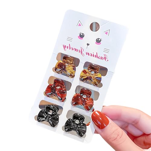 6 Stück Elegante Leoparden Acryl Haarklammer Haarspange für Damen und Mädchen Mode Kopfbedeckung Haarschmuck von MZRAN