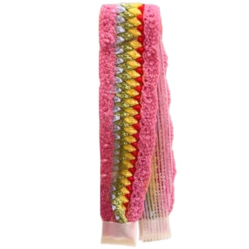 Bequemes Strick-Stirnband für Erwachsene, gestricktes Blumen-Stirnband, Stickerei, Haarteile, Kopfbedeckung für jede Aktivität von MZRAN