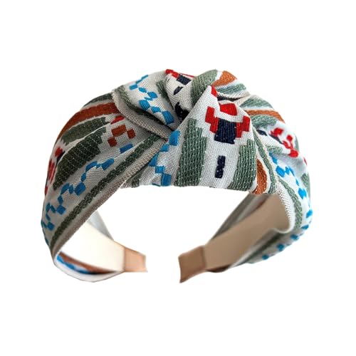 Bestickte florale Spitzen-Haarbänder, elastisch, breites Band, Haarschmuck für Damen, Haarschmuck von MZRAN