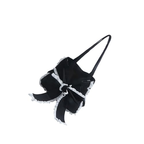 Damentasche, süße Schleife, Achseltasche, große Kapazität, Handtasche, Pendeln, einfache Achselhöhle, süße Schleifen, Handtasche, koreanische Schulter, Schwarz , One Size Damentasche, süße Schleife, Achseltasche, große Kapazität, Handtasche, Pendeln, einfache Achselhöhle, süße Schleifen, Handtasche, koreanische Schulter, Schwarz , One Size von MZRAN