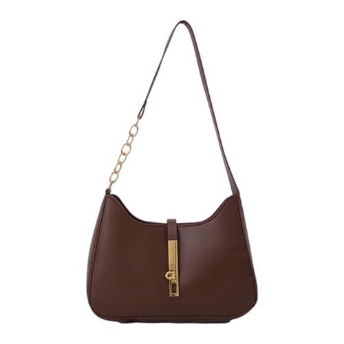 Damentasche aus PU-Leder, Achseltasche, trendige Handtasche, modisch, Pendeln, koreanische Stile, Achselhöhle, trendige Handtasche und Geldbörse, einfache Schulter, braun, One Size Damentasche aus PU-Leder, Achseltasche, trendige Handtasche, modisch, Pendeln, koreanische Stile, Achselhöhle, trendige Handtasche und Geldbörse, einfache Schulter, braun, One Size von MZRAN