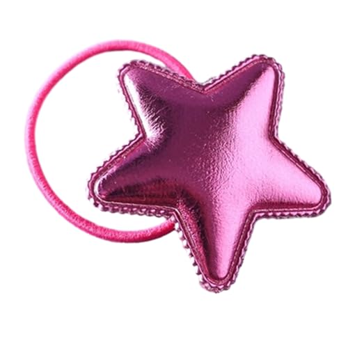 Elastische Haargummis in Sternform, für Mädchen, Pferdeschwanz-Halter, Gummi, elastisches Haarband von MZRAN