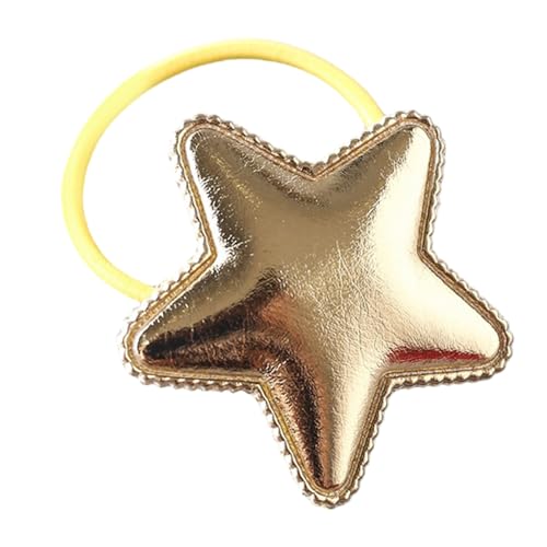 Elastische Haargummis in Sternform, für Mädchen, Pferdeschwanz-Halter, Gummi, elastisches Haarband von MZRAN