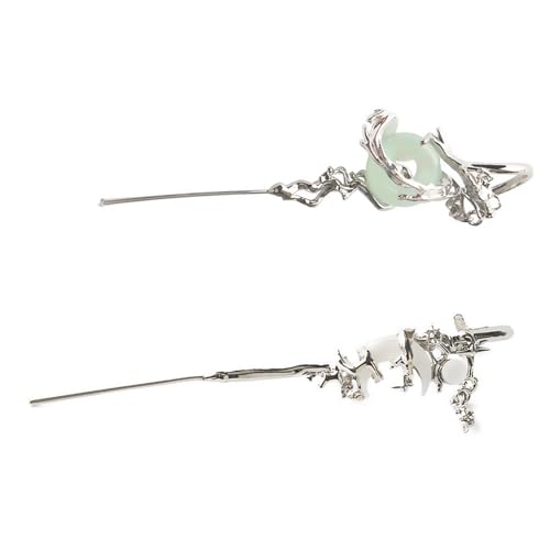 Elegante Ohrstecker Stern und Mond Piercing Ohrschmuck Legierung Textur geeignet für Mode Frauen Mädchen von MZRAN