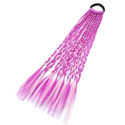 Farbige Zöpfe, Haarverlängerungen mit Bändern, Pferdeschwanz, Haarverlängerung für Mädchen, Haar-Accessoires, bunte Haarteile von MZRAN