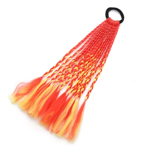 Farbige Zöpfe, Haarverlängerungen mit Bändern, Pferdeschwanz, Haarverlängerung für Mädchen, Haar-Accessoires, bunte Haarteile von MZRAN