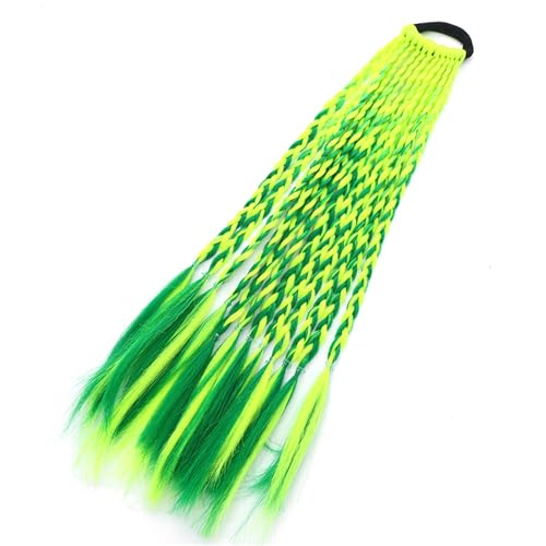 Farbige Zöpfe, Haarverlängerungen mit Bändern, Pferdeschwanz, Haarverlängerung für Mädchen, Haar-Accessoires, bunte Haarteile von MZRAN