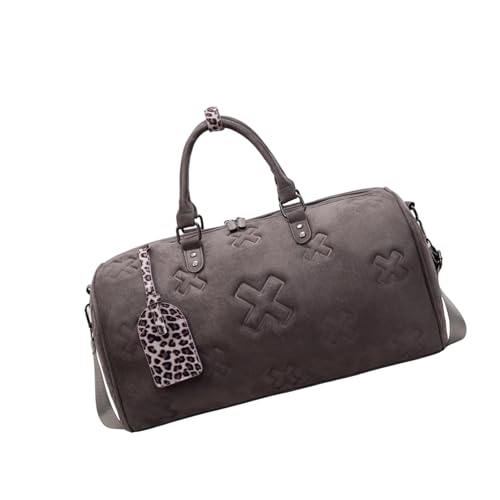 Große Kapazität, Fitnesstasche im koreanischen Stil, Reisetasche, Gepäck, PU-Leder, Sport, Übernachtung, Wochenende, Schultertasche, Wochenender, Fitness, Fitnessstudio für Erwachsene, grau, Mass Große Kapazität, Fitnesstasche im koreanischen Stil, Reisetasche, Gepäck, PU-Leder, Sport, Übernachtung, Wochenende, Schultertasche, Wochenender, Fitness, Fitnessstudio für Erwachsene, grau, Mass von MZRAN