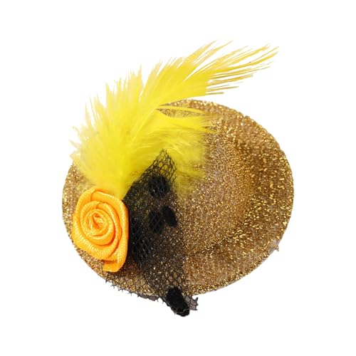 Kleiner Fascinator Hut Haarspange Mädchen viktorianische Motto-Party Kostüm Haarnadel Haarschmuck Modische Haarteile von MZRAN