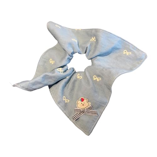 Luxuriöse Haargummis, hohe Elastizität, mit blauem Kirschen-Design, für den täglichen Gebrauch und Partys von MZRAN