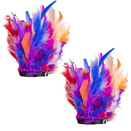 MZRAN 2 x Slap Cuffs Armbänder Manschette Handgelenk Ärmel Armreif Armband Fußkettchen Haarschmuck Handgelenkmanschetten von MZRAN