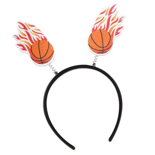 MZRAN Basketball-Kopfbedeckung, rutschfestes Haarband, Cheerleader, Bühnenshow, Kopf-Accessoire für Kinder, Erwachsene, Schulveranstaltungen MZRAN Basketball-Kopfbedeckung, rutschfestes Haarband, Cheerleader, Bühnenshow, Kopf-Accessoire für Kinder, Erwachsene, Schulveranstaltungen von MZRAN
