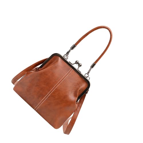 MZRAN Kleine Umhängetasche, Schultertasche für Damen, stilvolle Damen-Handygeldbörse, Tragegriff oben, kleine Geldbörse, Geschenke, Leder-Schultertaschen für Frauen, Gelb-Braun, One Size MZRAN Kleine Umhängetasche, Schultertasche für Damen, stilvolle Damen-Handygeldbörse, Tragegriff oben, kleine Geldbörse, Geschenke, Leder-Schultertaschen für Frauen, Gelb-Braun, One Size von MZRAN
