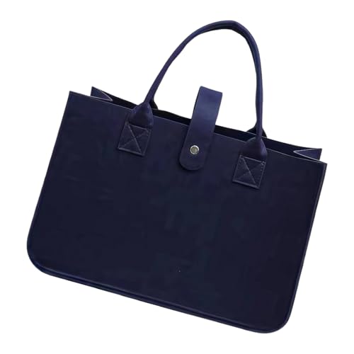 MZRAN Mehrzweck-Filz-Handtasche mit geräumigem Innenraum, faltbare Tragetasche, Filz-Einkaufstaschen für die Organisation wesentlicher kompakter Tasche, marineblau, One Size MZRAN Mehrzweck-Filz-Handtasche mit geräumigem Innenraum, faltbare Tragetasche, Filz-Einkaufstaschen für die Organisation wesentlicher kompakter Tasche, marineblau, One Size von MZRAN