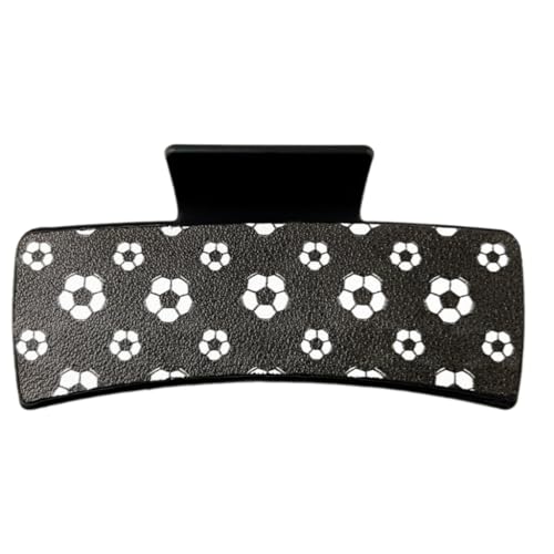 MZRAN Quadratische Haarspange aus PU-Leder, modische Haarspange, kinderfreundlich, für den täglichen Pendler oder das Büro von MZRAN