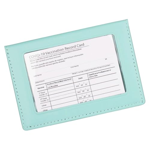 MZRAN Reisepasshülle mit transparentem Fenster und mehreren Kartenfächern, praktischer PVC-Reise-Organizer, leichter Schutz, blau, Mass Beauty von MZRAN