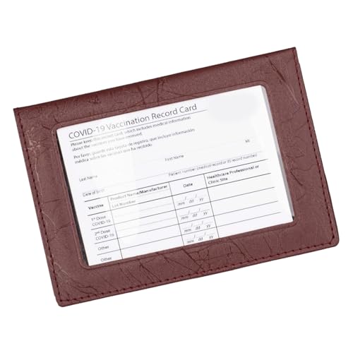 MZRAN Reisepasshülle mit transparentem Fenster und mehreren Kartenfächern, praktischer PVC-Reise-Organizer, leichter Schutz, claret, Mass Beauty von MZRAN