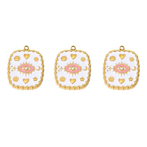 MZRAN Vielseitiger Anhänger mit Tropföl, bösen Blicken, korrosionsbeständige Legierung, Anhänger für den täglichen Schmuck, Styling, bunter Tropföl-Schmuck, Einheitsgröße, Wie beschrieben, Wie von MZRAN