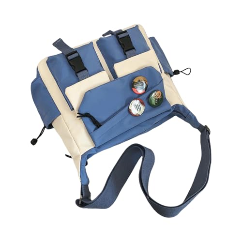 Messager-Tasche für Damen und Herren, Nylon, Crossbody-Tasche, mehrere Taschen, geräumige Hoboes-Taschen, wasserdicht, Nylon, Schulterriemen, Umhängetasche, große Schultertasche, Einkaufstasche von MZRAN