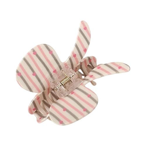 Modische Haarspange mit Schmetterlingsschleifen, Acryl, mit Karomuster, für Damen und Teenager, beliebtes Zubehör von MZRAN