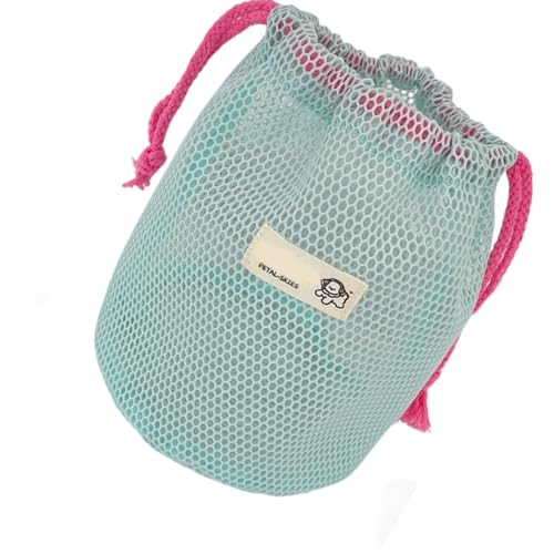 Modische Netz-Reise-Kulturbeutel mit Schnellverschluss, praktische Polyester-Kosmetiktasche für den täglichen Pendel und den Außenbereich, Reise-Make-up-Organizer-Tasche, blau, Mass Beauty von MZRAN