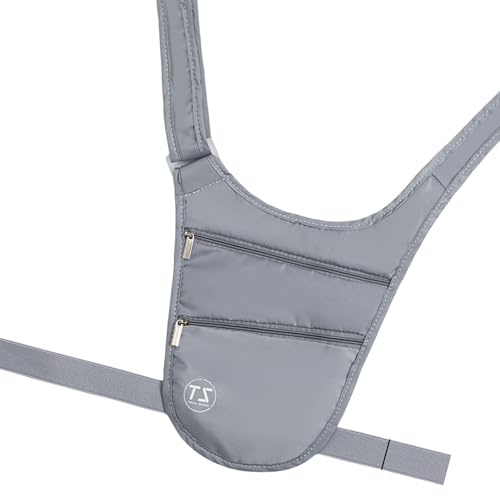 Multifunktionale Gürteltasche mit verstellbarem Riemen, unsichtbare Gürteltasche, kleine Umhängetasche, Gürteltaschen, unsichtbare Taille für Damen und Herren, Crossbody, Anti-Diebstahl Sport, grau Multifunktionale Gürteltasche mit verstellbarem Riemen, unsichtbare Gürteltasche, kleine Umhängetasche, Gürteltaschen, unsichtbare Taille für Damen und Herren, Crossbody, Anti-Diebstahl Sport, grau von MZRAN
