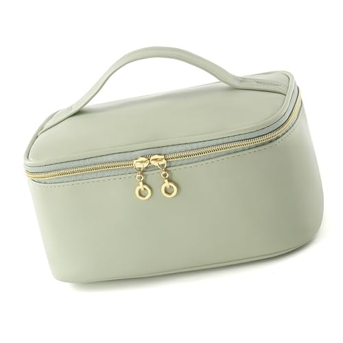 Reisefreundliche, wasserdichte Kosmetik-Aufbewahrungstasche mit Schnellhaken-Design und geräumigen Fächern für einfachen Zugriff, platzsparende, tragbare Kosmetik-Organizer, grün, Einheitsgröße von MZRAN