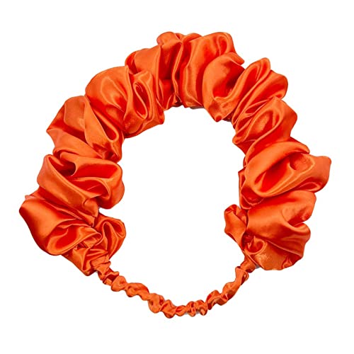 Unisex-Stirnbänder mit plissiertem Design, elastisches Make-up-Stirnband, Stretch, weich, Yoga, Sport, Waschen, Gesichtshaarhalter von MZRAN