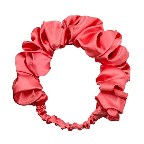 Unisex-Stirnbänder mit plissiertem Design, elastisches Make-up-Stirnband, Stretch, weich, Yoga, Sport, Waschen, Gesichtshaarhalter von MZRAN