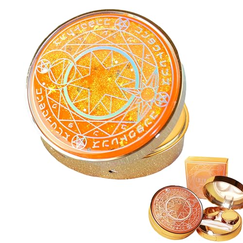 Kontaktlinsenbehälter, Magisches Mädchen, Hochwertiger Kunststoff, Aufbewahrungsbehälter für Zuhause und Reisen zu tragende Mini-Box, Pinzetten-Lösung Flaschenlinsenbehälter (Flasche ohne Lösung) von MZSX