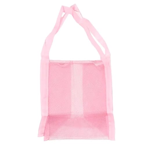 1/2/3Pcs Outdoor Protable Mesh Tasche Handtasche Spielzeug Lagerung Taschen Schwimmen Große Strand for Handtücher Kosmetik Make-Up Veranstalter(Pink,2Pcs) von MZYFDC