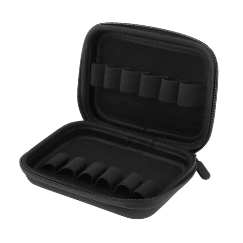 12 Slots Reiseutensilien Öl Roller Flaschen Fall for 10ML Lagerung Organizer Make-Up Durchführung Organizadores(Black) von MZYFDC