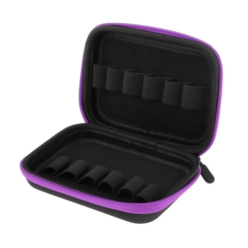 12 Slots Reiseutensilien Öl Roller Flaschen Fall for 10ML Lagerung Organizer Make-Up Durchführung Organizadores(Purple) von MZYFDC