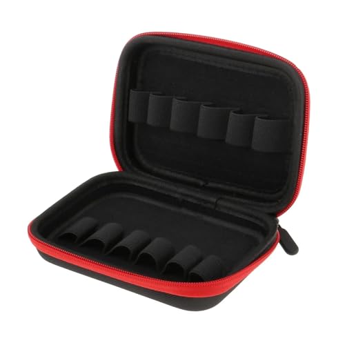 12 Slots Reiseutensilien Öl Roller Flaschen Fall for 10ML Lagerung Organizer Make-Up Durchführung Organizadores(Red) von MZYFDC