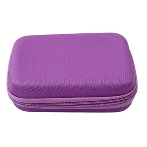 Flaschenetui mit 10 Fächern, Schutz for 10 ml Rollen, Aufbewahrungstasche for ätherische Öle, Reise-Organizer, Make-up-Rangement(Purple) von MZYFDC