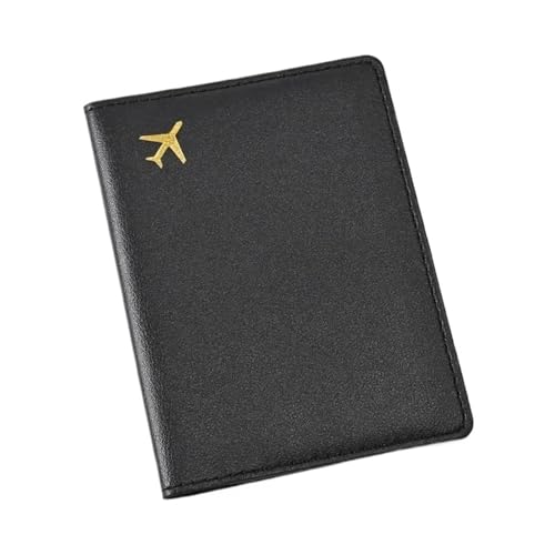 Flugzeug PU Print Reisepasshülle Frauen Männer Abdeckung Flugticket Clip Abdeckungen Reisebrieftasche Ausweis(Color 1) von MZYFDC