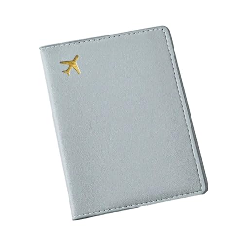 Flugzeug PU Print Reisepasshülle Frauen Männer Abdeckung Flugticket Clip Abdeckungen Reisebrieftasche Ausweis(Color 2) von MZYFDC