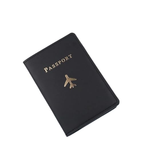 Liebhaber Paar Passport Abdeckung Heißprägen Einfache Flugzeug Frauen Männer Reise Hochzeit Halter(Color-11) von MZYFDC