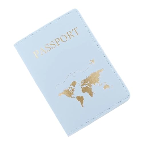 Liebhaber Paar Passport Abdeckung Heißprägen Einfache Flugzeug Frauen Männer Reise Hochzeit Halter(Color-12) von MZYFDC