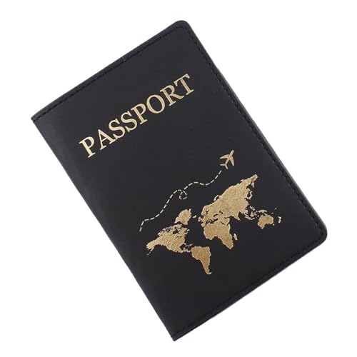 Liebhaber Paar Passport Abdeckung Heißprägen Einfache Flugzeug Frauen Männer Reise Hochzeit Halter(Color-13) von MZYFDC
