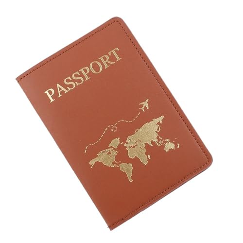 Liebhaber Paar Passport Abdeckung Heißprägen Einfache Flugzeug Frauen Männer Reise Hochzeit Halter(Color-14) von MZYFDC