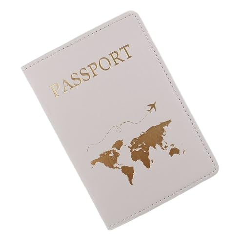 Liebhaber Paar Passport Abdeckung Heißprägen Einfache Flugzeug Frauen Männer Reise Hochzeit Halter(Color-17) von MZYFDC