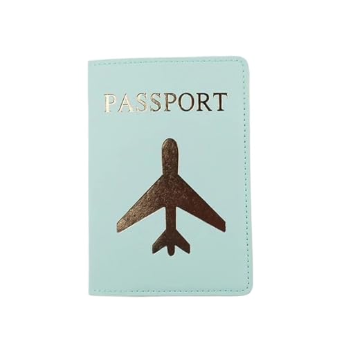 Liebhaber Paar Passport Abdeckung Heißprägen Einfache Flugzeug Frauen Männer Reise Hochzeit Halter(Color-21) von MZYFDC